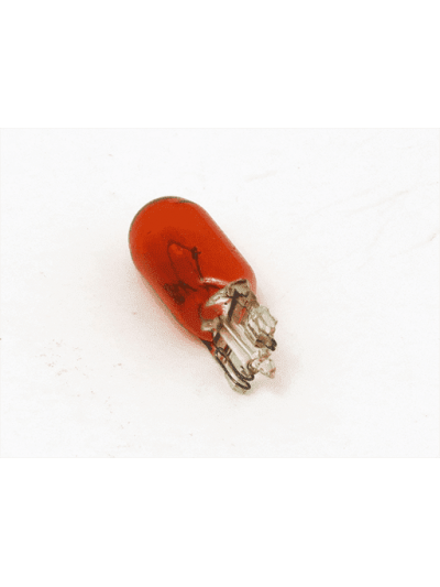 AMPOLLETAS 12V 5W T10 BASE DE VIDRIO (W2.1 X 9.5D) - AMBAR