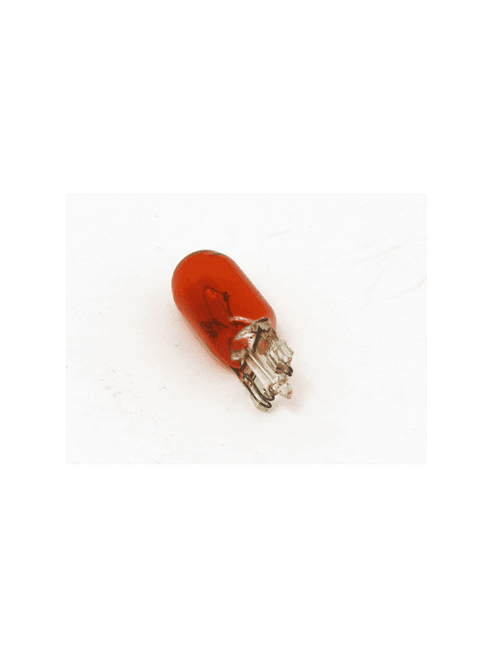 AMPOLLETAS 12V 5W T10 BASE DE VIDRIO (W2.1 X 9.5D) - AMBAR