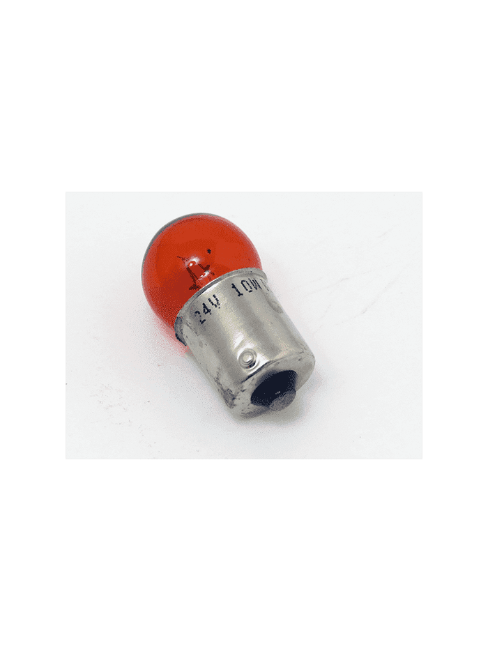 AMPOLLETAS 24V 10W G18.5 BA15s AMBAR