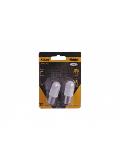 SET 2 AMPOLLETAS LED P21W 12V BAU15S C/DISPAREJOS