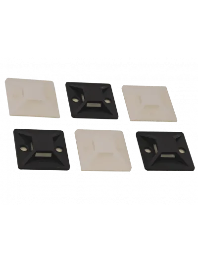 BASE AUTOADHESIVA para AMARRAS 30*30mm NEGRO