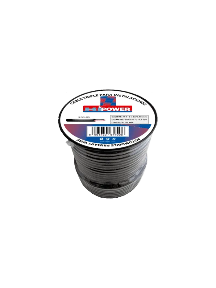 CABLE AWG 14 TRIPLE - GOMA