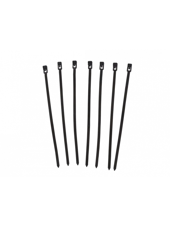 AMARRAS PLASTICAS REUTILIZABLES 4.8*200mm NEGRO