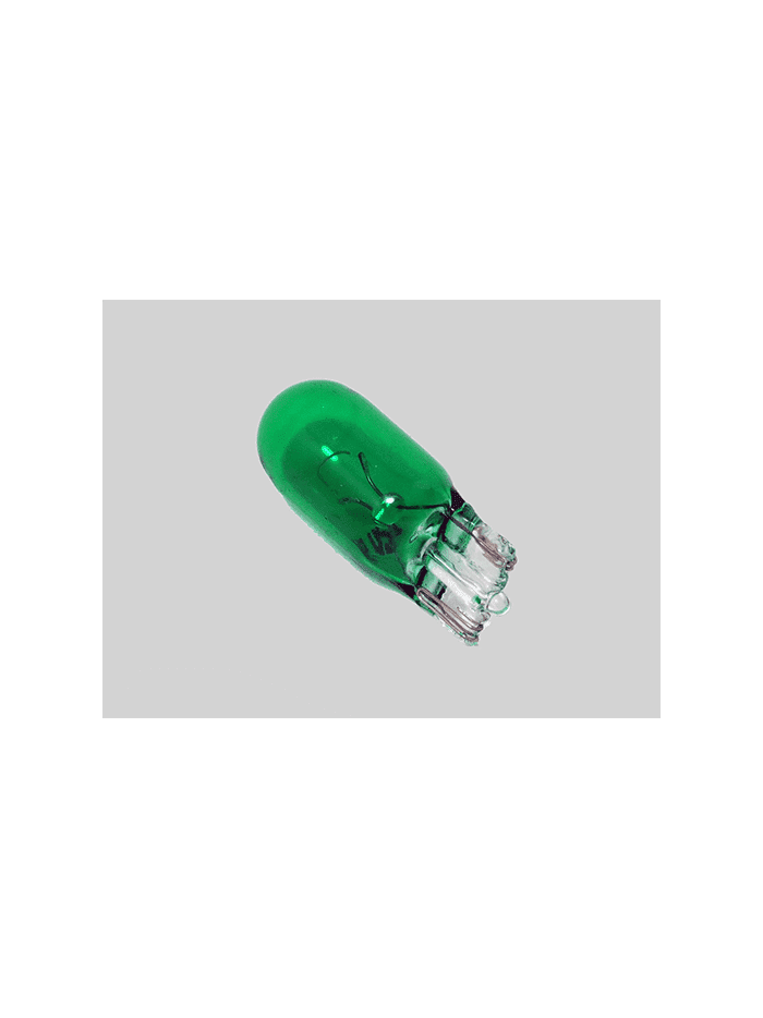 AMPOLLETAS T10 12v 5w Verde