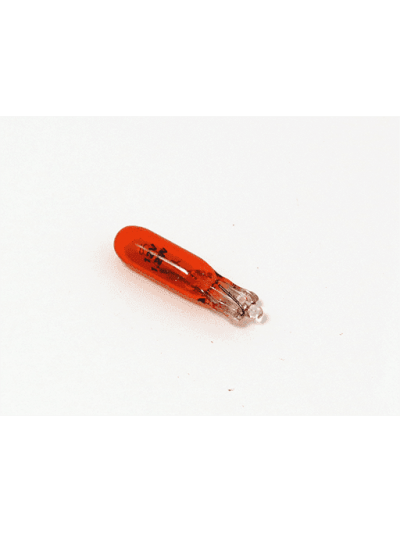 AMPOLLETAS 12V 1.2W T5 BASE DE VIDRIO (W2 X 4.6D) AMBAR