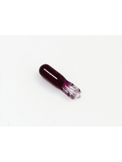 AMPOLLETAS 12V 1.2W T5 BASE DE VIDRIO (W2 X 4.6D) MORADO
