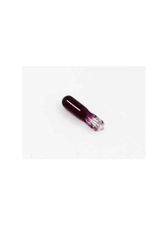 AMPOLLETAS 12V 1.2W T5 BASE DE VIDRIO (W2 X 4.6D) MORADO