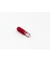 AMPOLLETAS 12V 1.2W T5 BASE DE VIDRIO (W2 X 4.6D) ROJO
