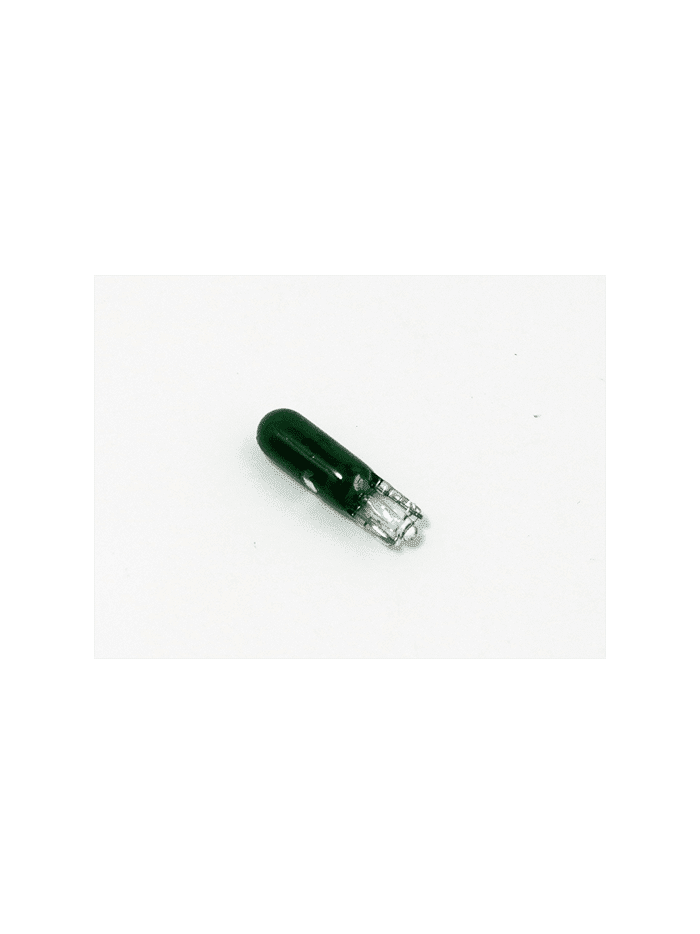 AMPOLLETAS 12V 1.2W T5 BASE DE VIDRIO (W2 X 4.6D) VERDE