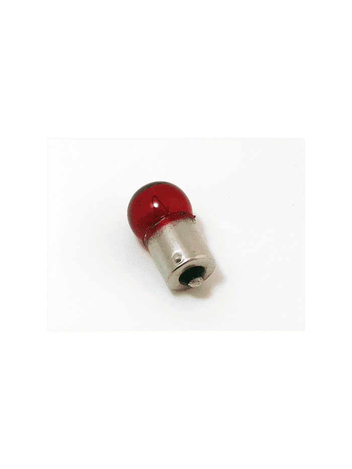 AMPOLLETAS 12V 10W G18.5 BA15s ROJO