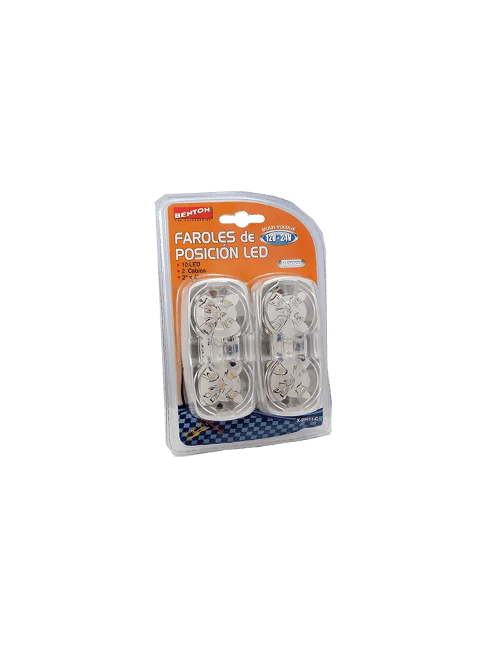 FAROL LATERAL LED BLANCO 12V/24V MULTIVOLTAJE