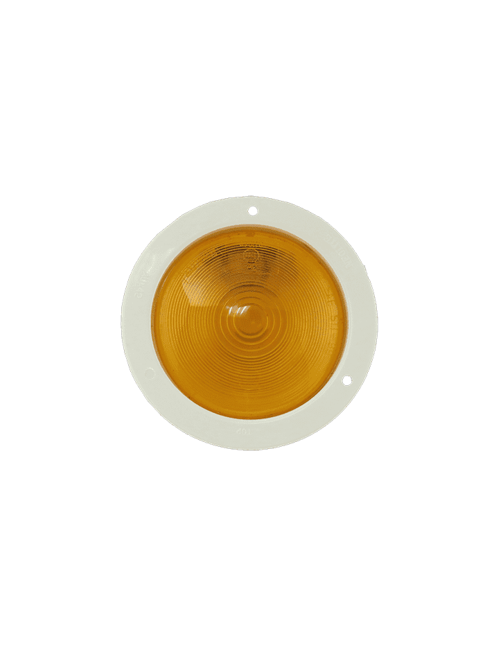 FAROL CON FLANGE 140mm - NARANJO
