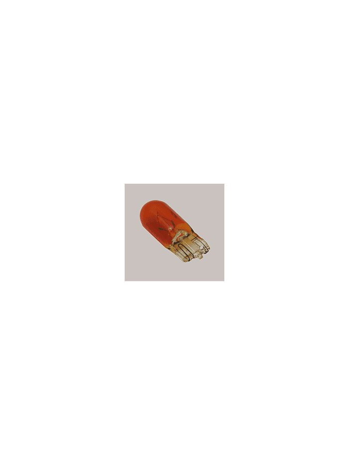 AMPOLLETAS 24V 3W T10 BASE DE VIDRIO ( W2.1 X 9.5D) AMBAR