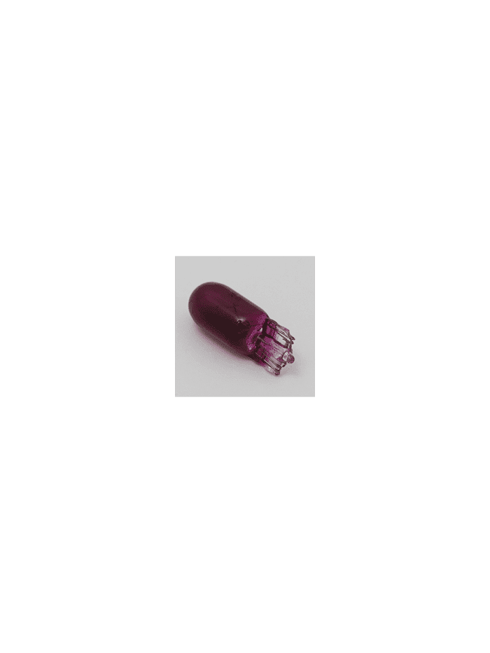 AMPOLLETAS 24V 3W T10 BASE DE VIDRIO ( W2.1 X 9.5D) MORADO