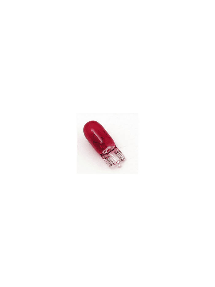 AMPOLLETAS 24V 3W T10 BASE DE VIDRIO ( W2.1 X 9.5D) ROJO