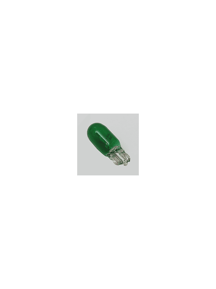 AMPOLLETAS 24V 3W T10 BASE DE VIDRIO ( W2.1 X 9.5D) VERDE