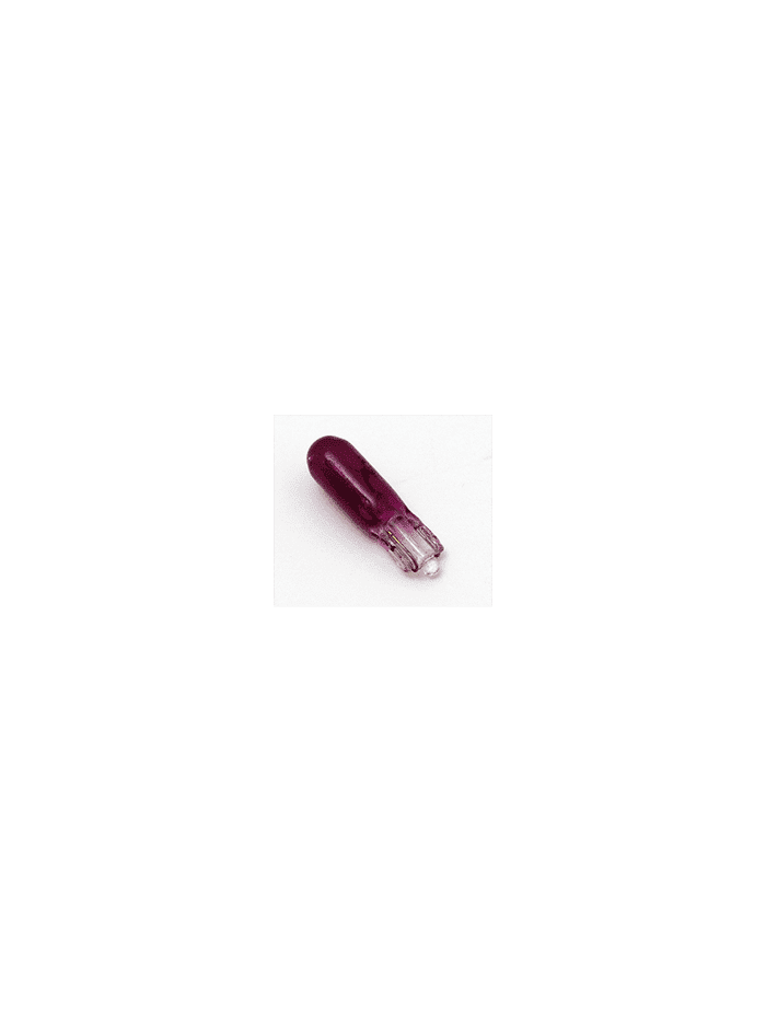 AMPOLLETAS 24V 1.2W T5 BASE DE VIDRIO ( W2 X 4.6D ) MORADO