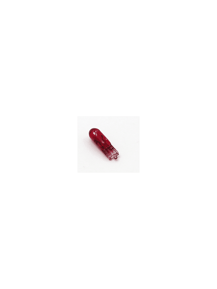 AMPOLLETAS 24V 1.2W T5 BASE DE VIDRIO ( W2 X 4.6D ) ROJO