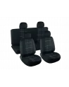SET DE FUNDA DE ASIENTOS - NEGRO LINEAS GRIS - 9 PIEZAS