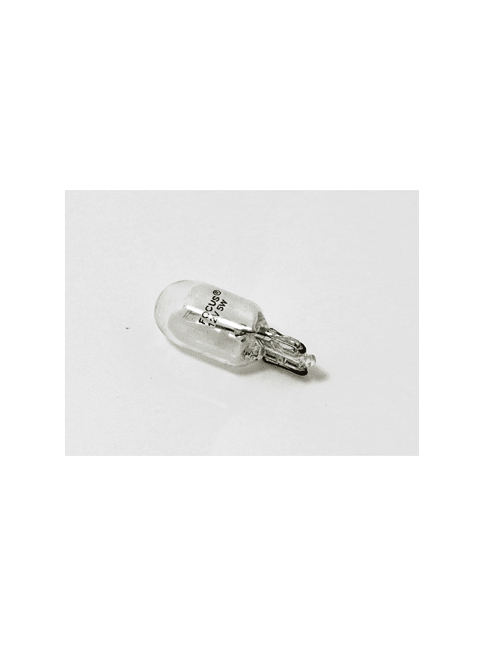 AMPOLLETAS 12V 5W T10 BASE DE VIDRIO (W2.1 X 9.5D)