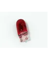AMPOLLETAS 12V 5W T10 BASE DE VIDRIO (W2.1 X 9.5D) ROJO