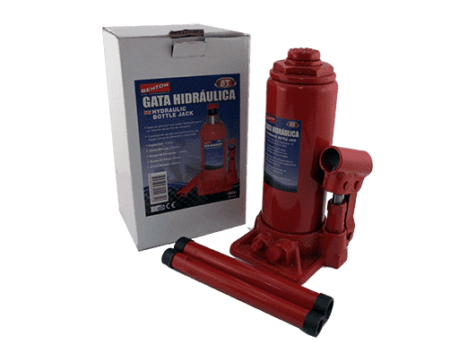 GATA HIDRAULICA TIPO BOTELLA CERTIFICACION GS - 8 TON