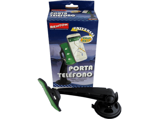 PORTA TELEFONO CELULAR CON VENTOSA, BRAZO AJUSTABLE