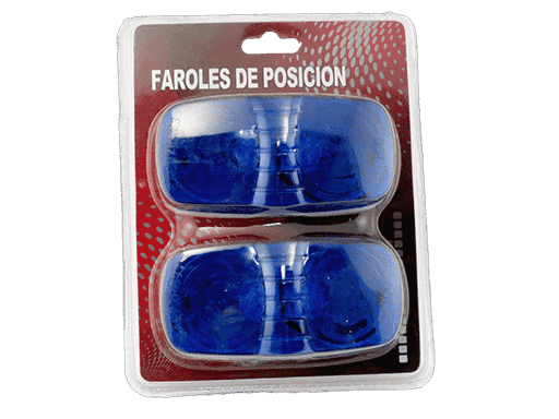 FAROL DE POSICION UNIVERSAL 2´´ x 4´´ CON APOLLETA #158 - AZUL