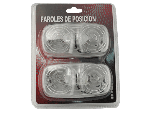 FAROL DE POSICION UNIVERSAL 2´´ x 4´´ CON APOLLETA #158 - BLANCO