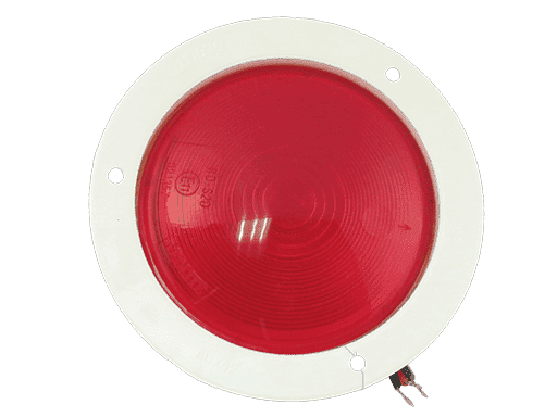 FAROL CON FLANGE 140mm 2 CONTACTO - ROJO